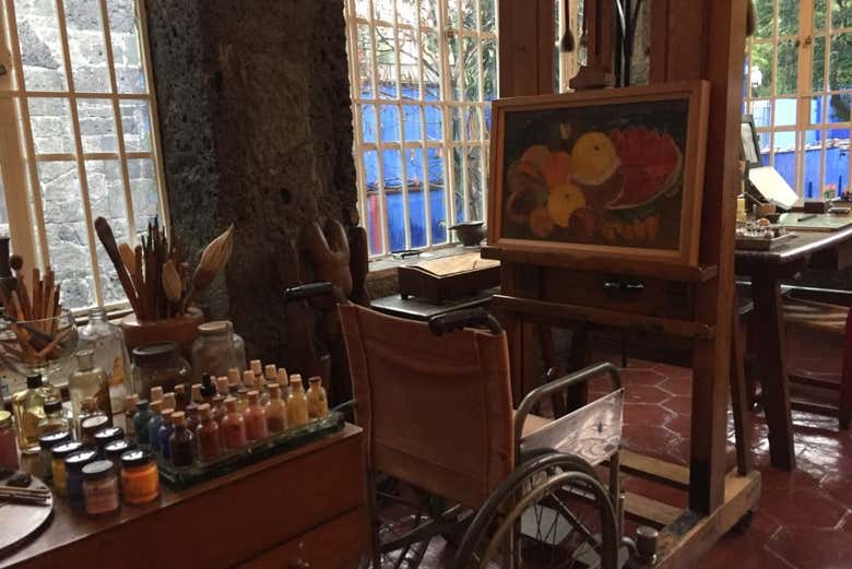 Lo studio di Frida Kahlo nella Casa Azul
