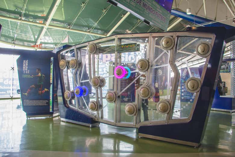 Una de las atracciones interactivas de Mundo Fútbol