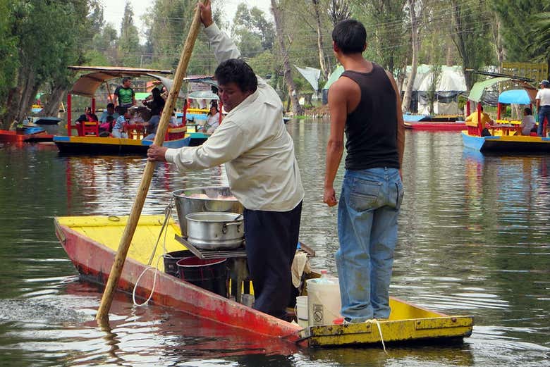 Le lac Xochimilco