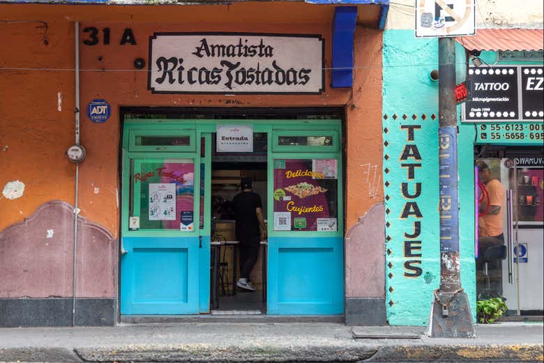 Un locale di Coyoacán