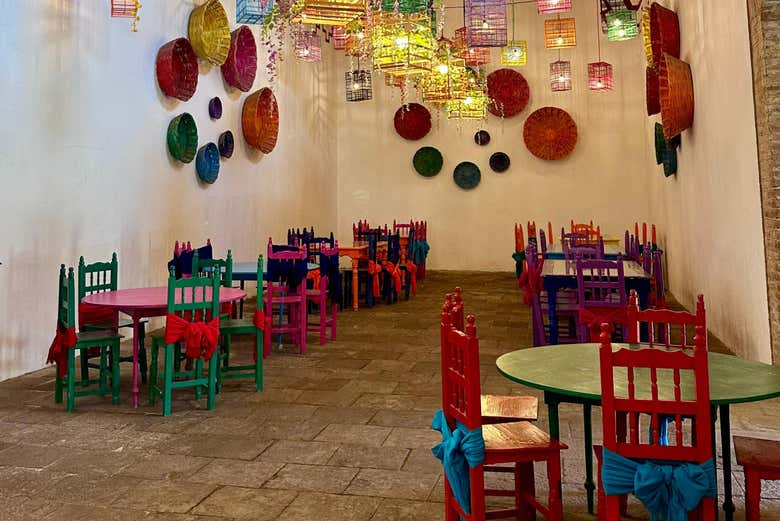 L'un des restaurants pittoresques de Zempoala