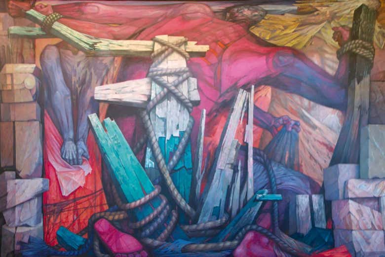 Murais no Palácio de Belas Artes