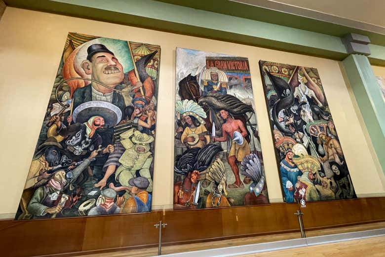 "Carnaval da vida mexicana" de Diego Rivera