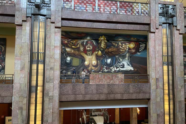 Admiraremos murais monumentais