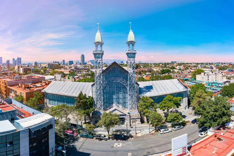 Vue panoramique sur le Museo Universitario del Chopo