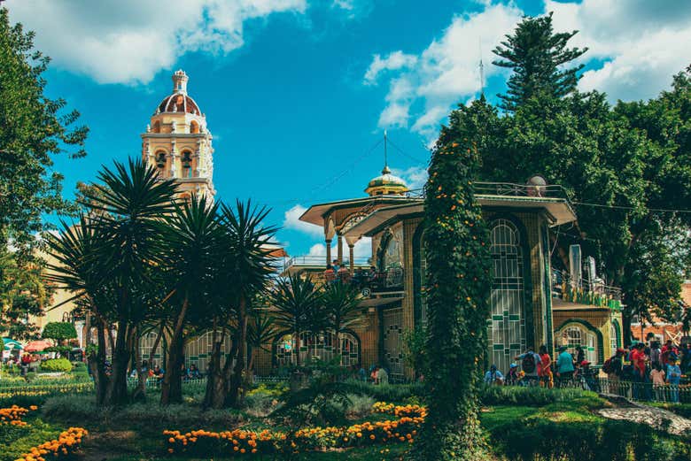 Autre vue de la place principale d'Atlixco