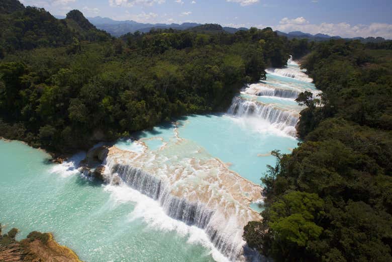 Veremos las cascadas del Parque Nacional Agua Azul