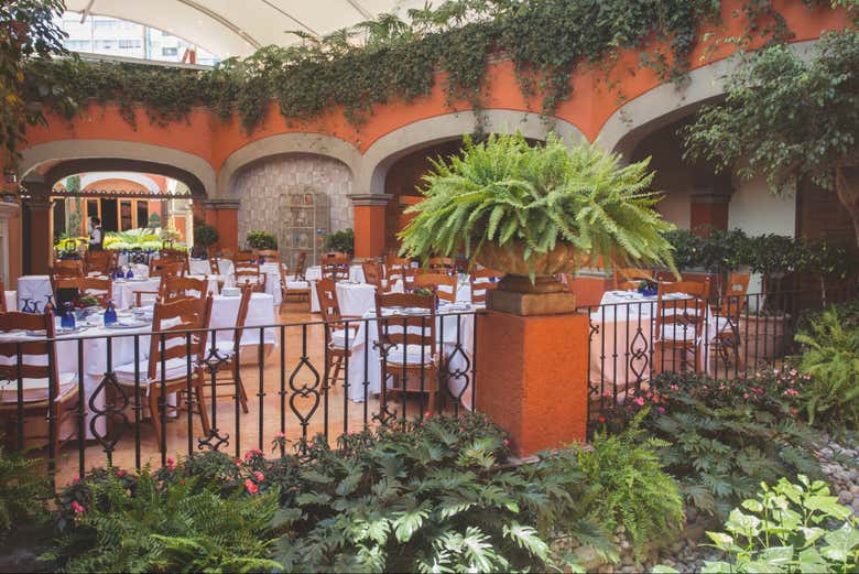 Precioso patio interior de la Hacienda de los Morales