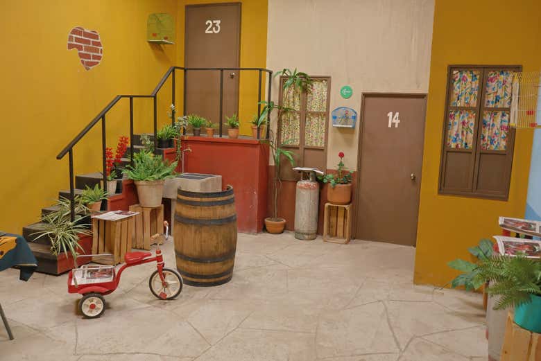 Reconstitution du décor du quartier de « El Chavo del Ocho »