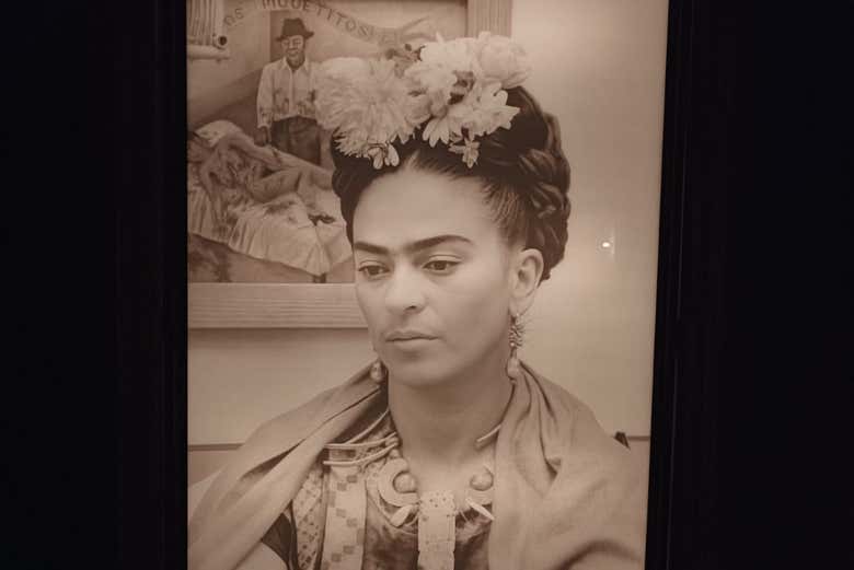 Retrato de Frida Kahlo, en el Museo Casa Kahlo