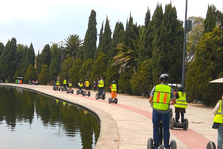 Percorrendo o bosque de Chapultepec