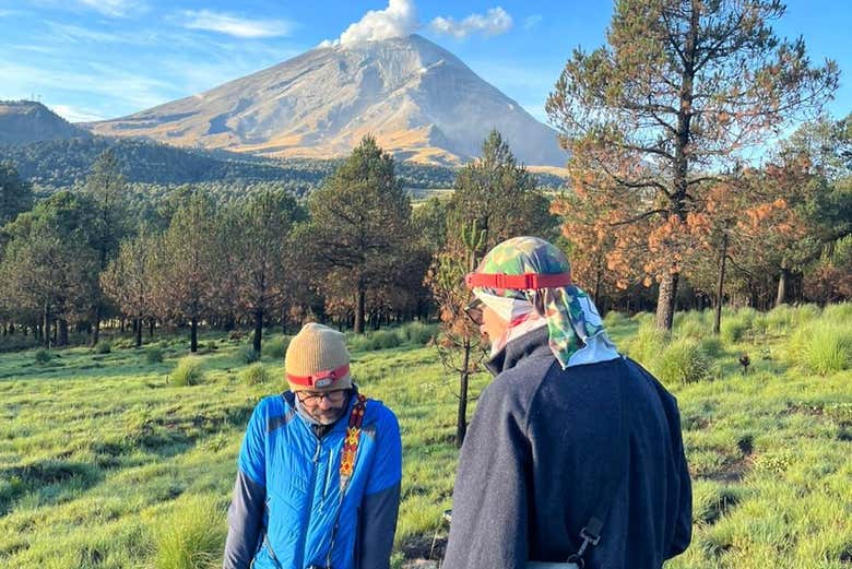 Due escursionisti nel Parco Nazionale Iztaccíhuatl Popocatépetl