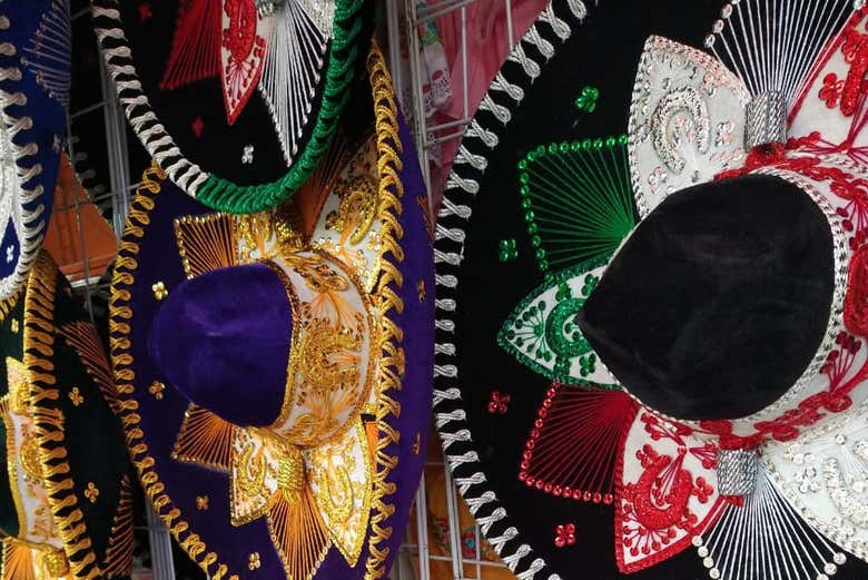 Sombreros mexicanos de Xochimilco