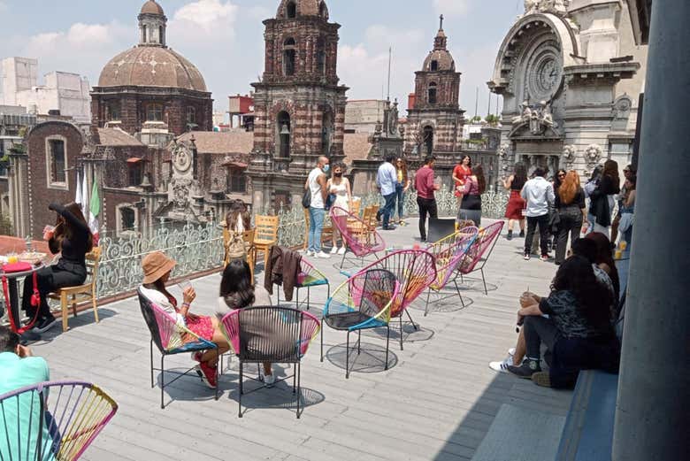 Terraza con vistas a la catedral