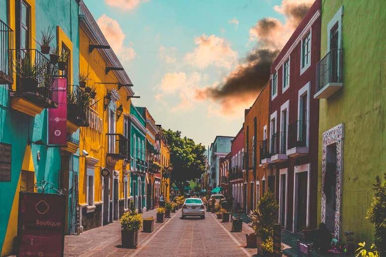 Casas coloridas en Ciudad de México