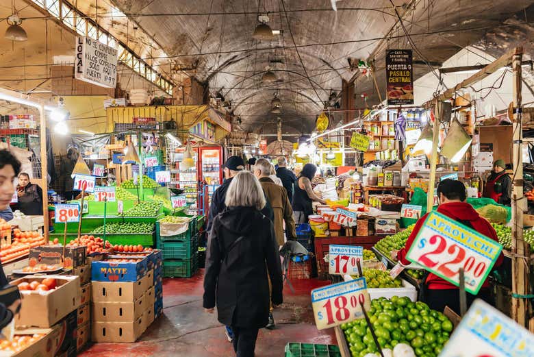 Vista panorámica del mercado 