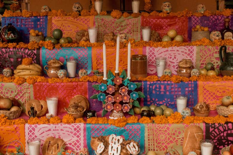 Un altar del Día de Muertos