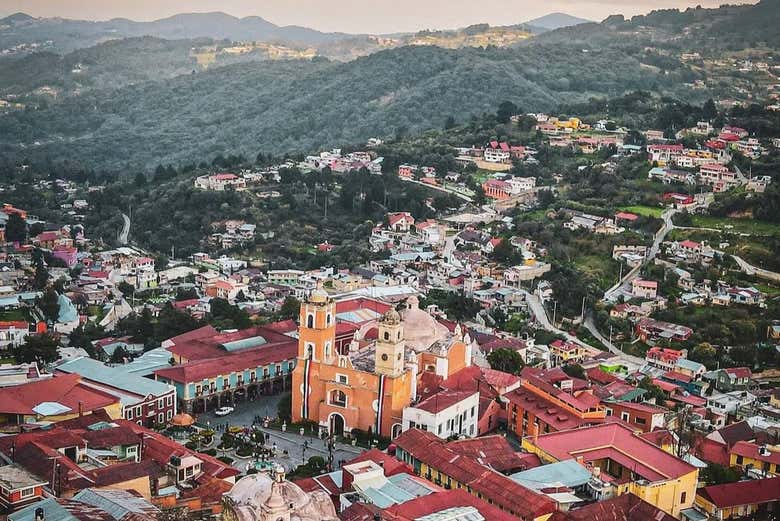 Vista aérea de Real del Monte