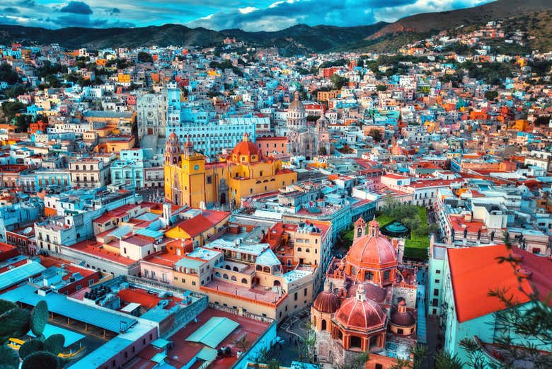 Vistas aéreas de Guanajuato
