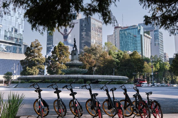 Tour de bicicleta elétrica pela Cidade do México