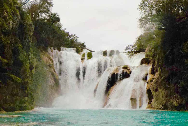 Cascadas naturales de Huasteca