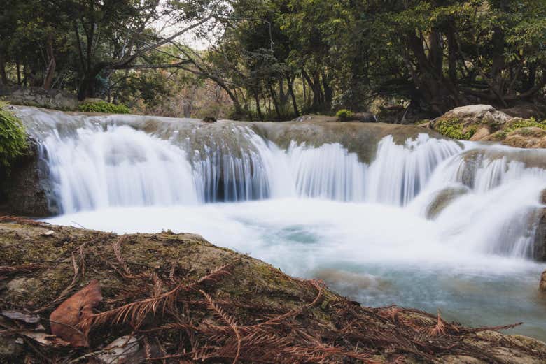 Vue sur les cascades