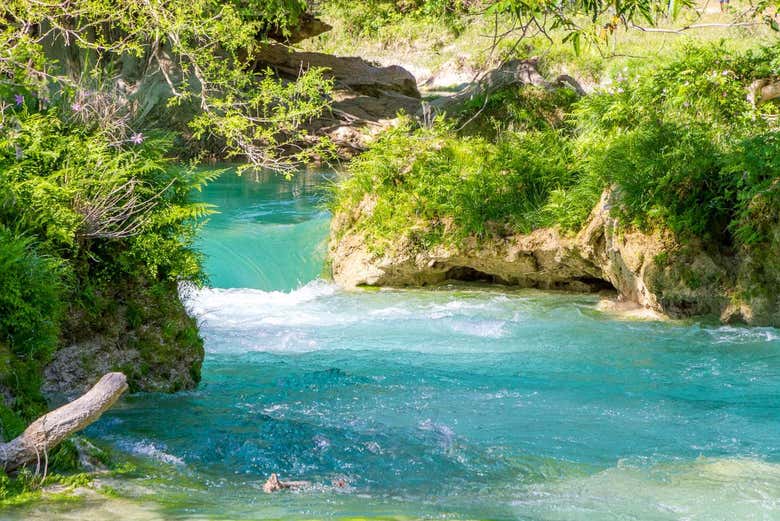 Cauce de uno de los ríos de la Huasteca Potosina