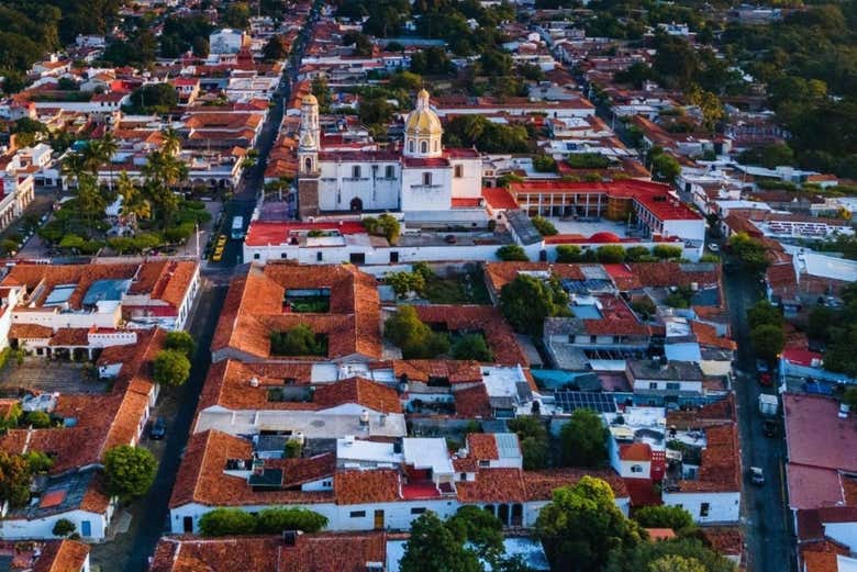 Vista aérea de Comala