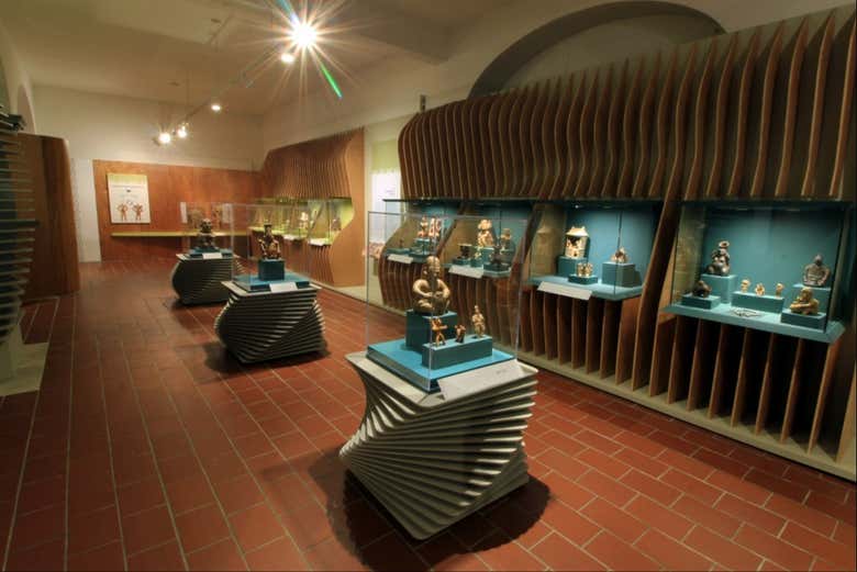 As exposições de peças ancestrais no museu