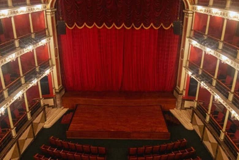L'interno del Teatro Hidalgo