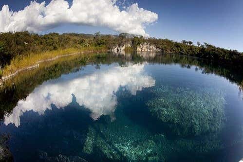 Panorâmica do cenote de Chukumaltik