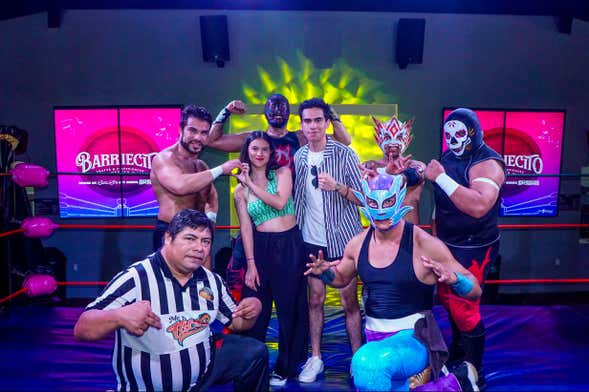 Espectáculo de lucha libre en Cozumel