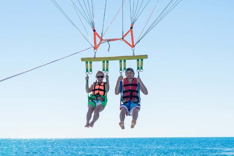 Parasailing in Cozumel