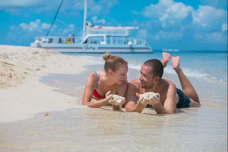 Enjoying the beaches of Cozumel