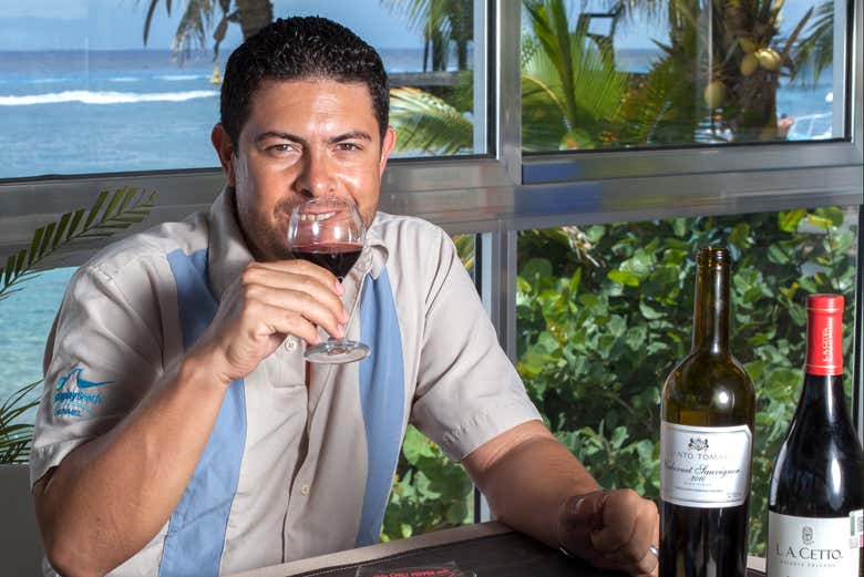 Assaggio di cioccolato con vino rosso