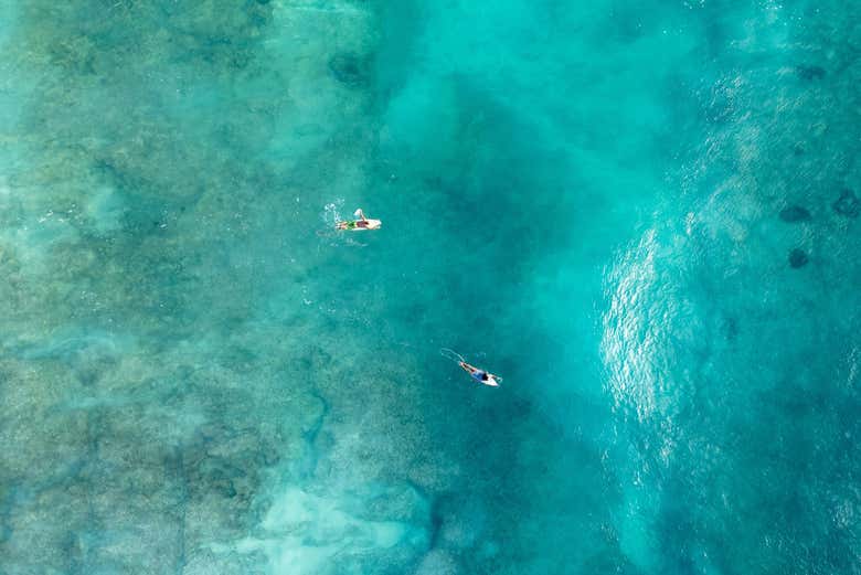 Disfrutando de las actividades acuáticas en Cozumel