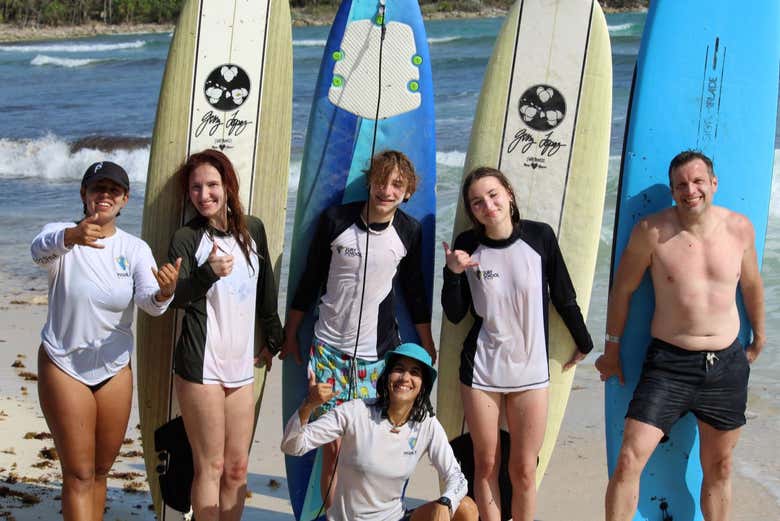 Una foto en grupo para recuerdo