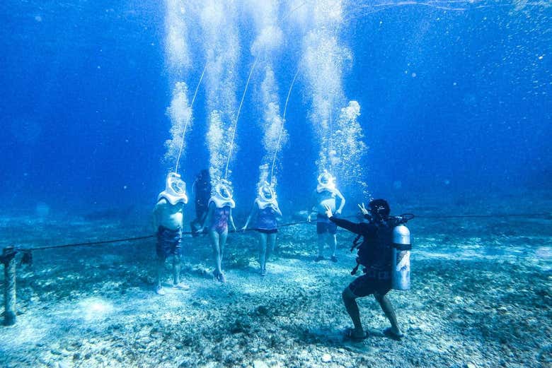 Get ready to walk along the seabed