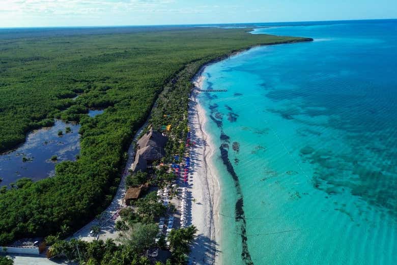Vista aérea de KUZÁ Beach & Adventure Park