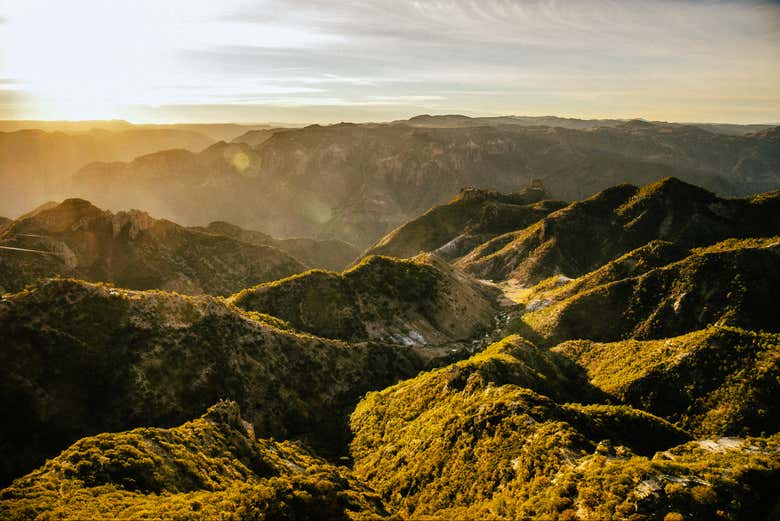 El hermoso paisaje de Barrancas del Cobre