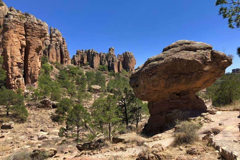 Monólitos na Sierra de Órganos