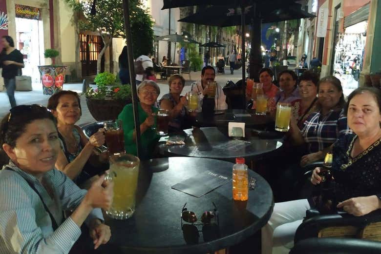 Descanso para tomar un refrigerio