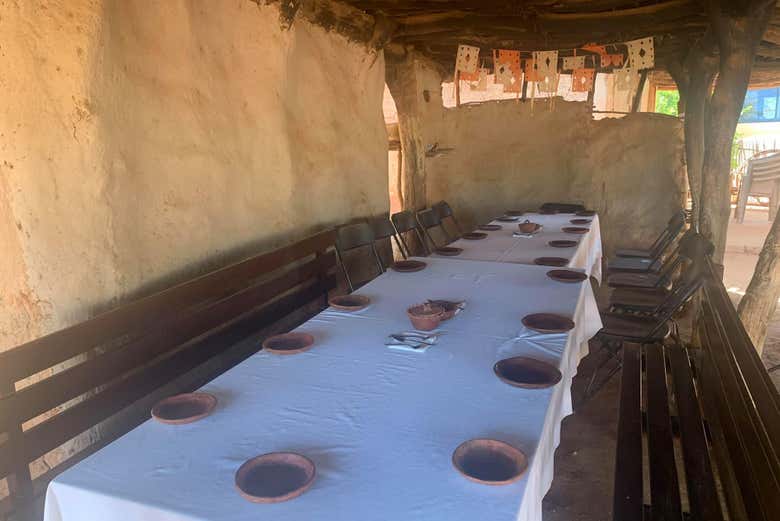 Table prête pour la dégustation