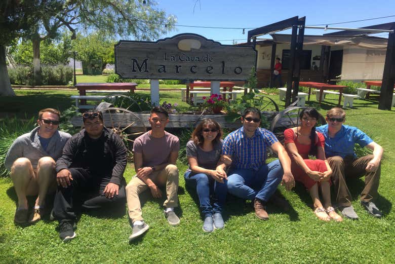 Foto di gruppo nella Valle de Ojos Negros