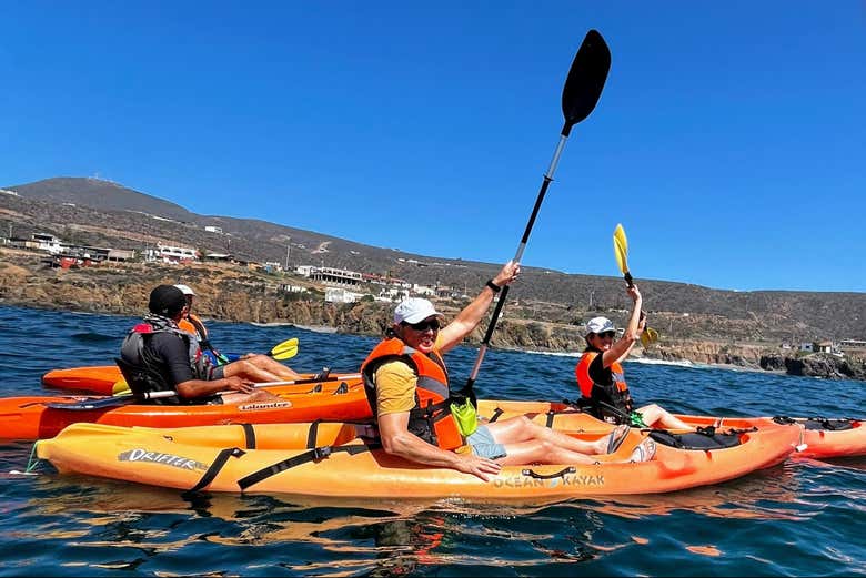 ¡Momento foto durante el tour por La Bufadora!