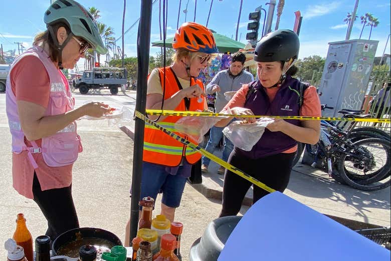 Una parada en el recorrido para degustar tacos