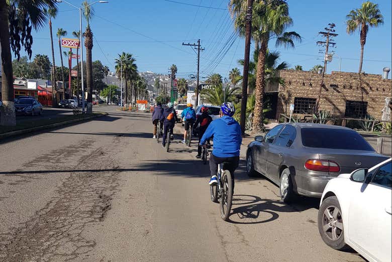 Recorriendo Ensenada en bicicleta