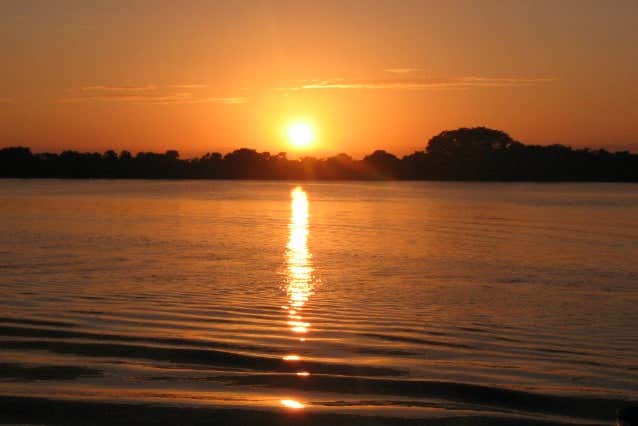 Atardecer en la Reserva de la Biosfera Pantanos de Centla