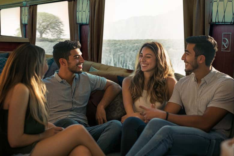 A bordo del Tequila Express