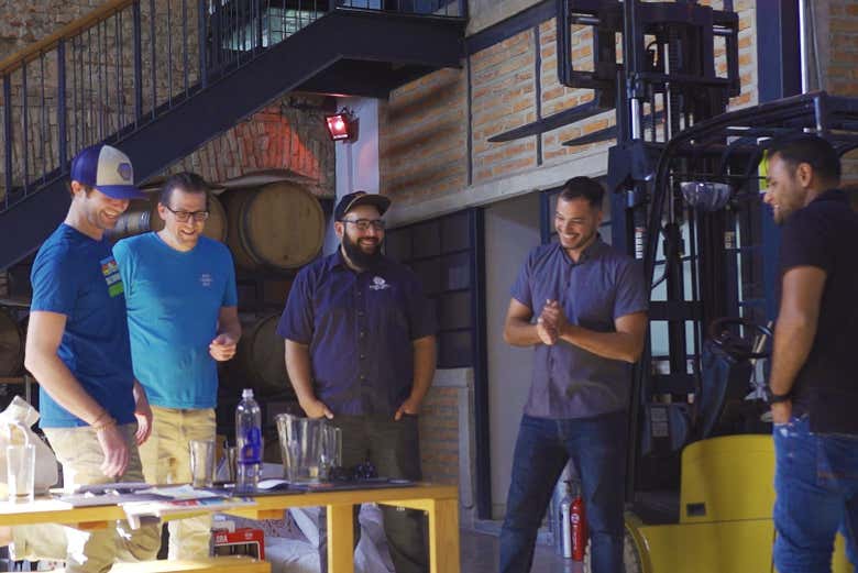Durante la cata de cerveza